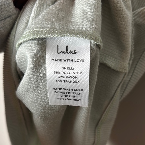 Lulu's Mint Green Ribbed Tank Top - Picture 4 of 6